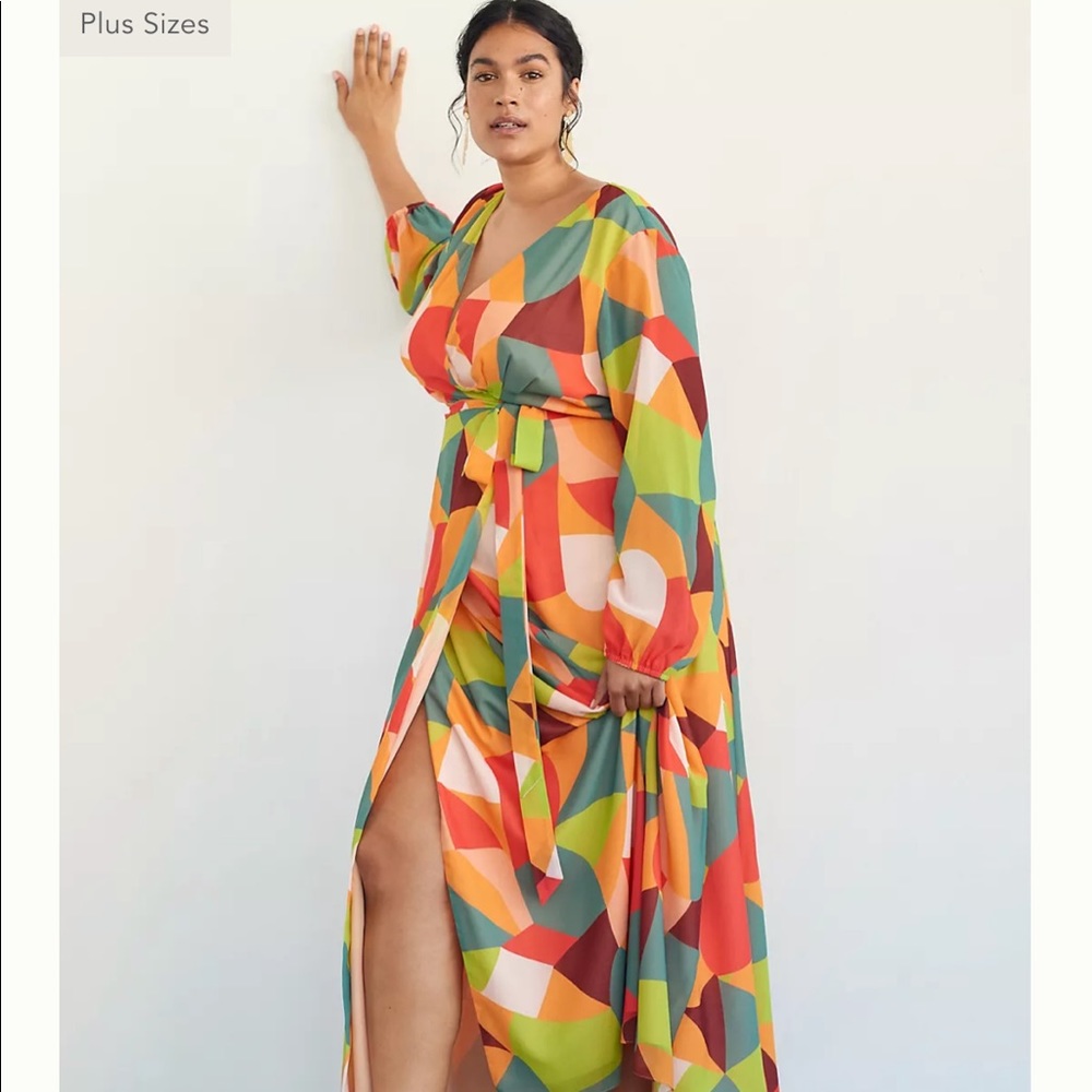 Anthropologie Hutch Lysette Maxi Wrap Dress 1X
